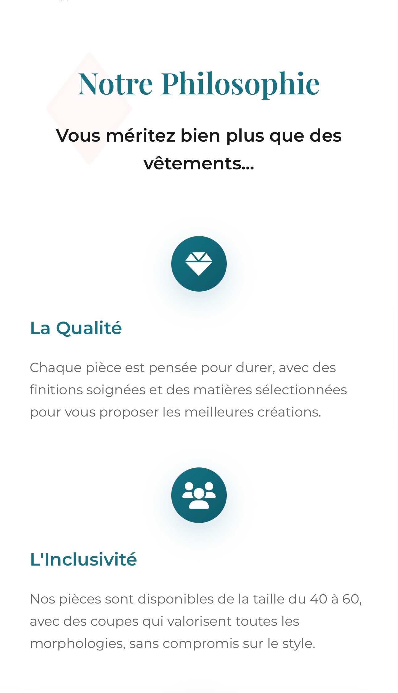 Love Your Kurves — vue mobile