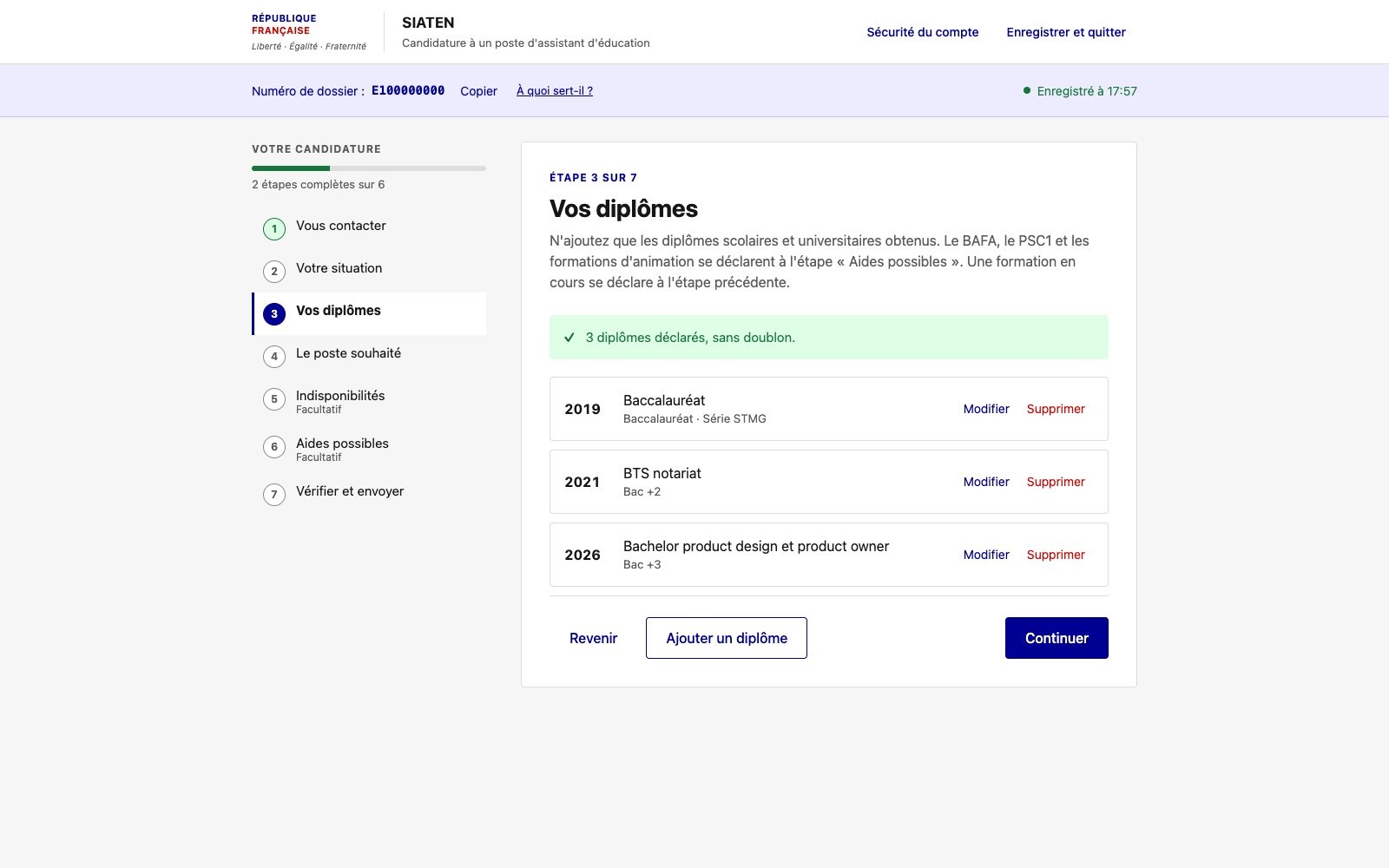 Prototype refondu, alerte de doublons avec suppression proposée